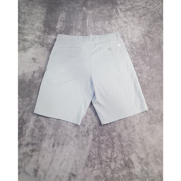 Hang Ten Shorts Men Sz 34 Gray Wharf Hybrid Chino Beach Swim Golf Ca18-23 - Picture 7 of 9